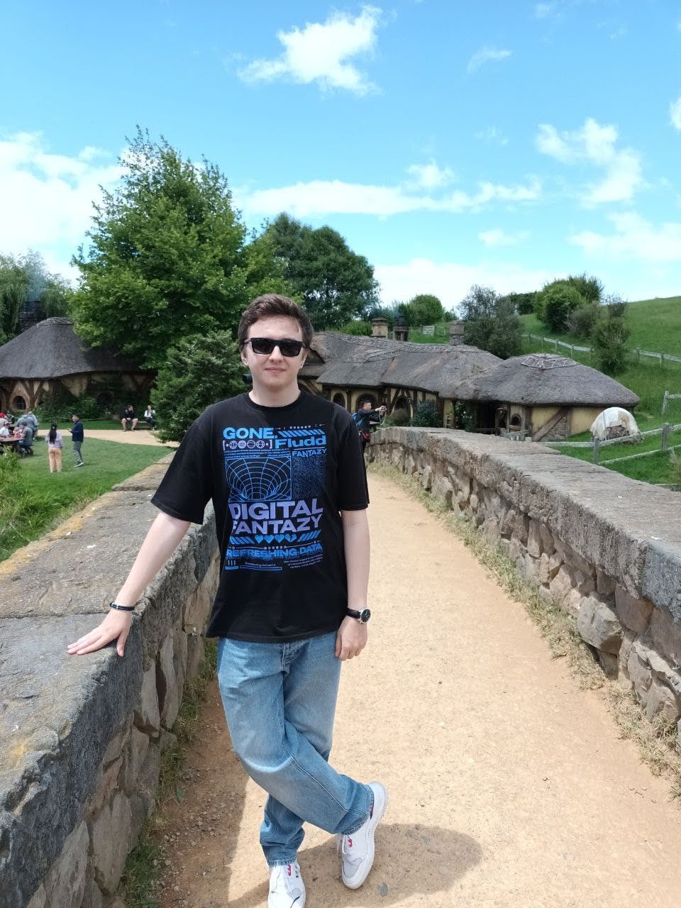 Viktor outdoors on a sunny day