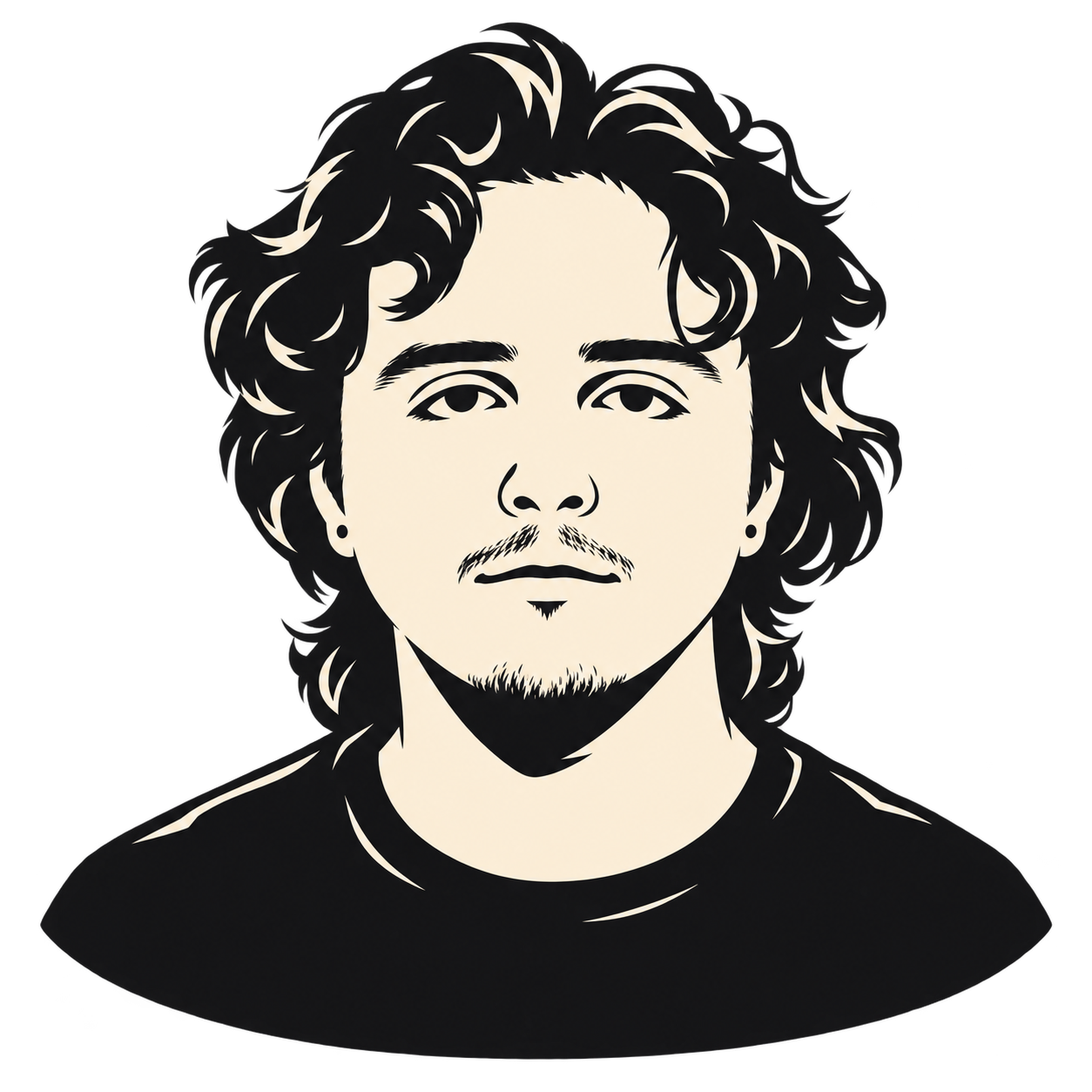 Illustrated portrait of Viktor Nemets